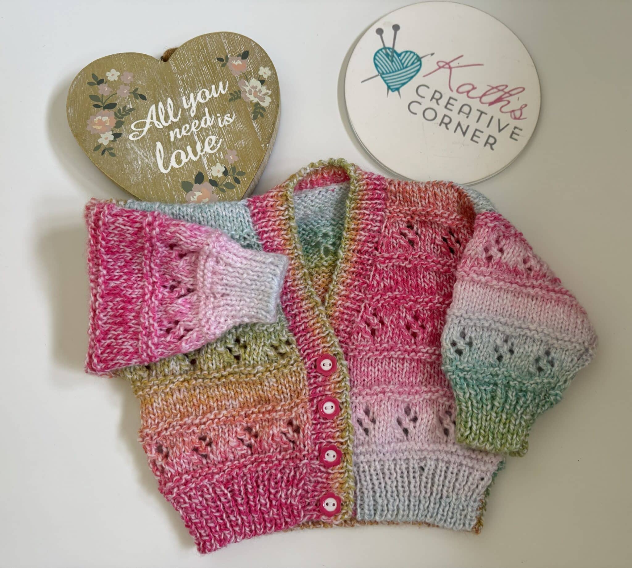 Hand Knitted Baby girls Cardigan - main product image