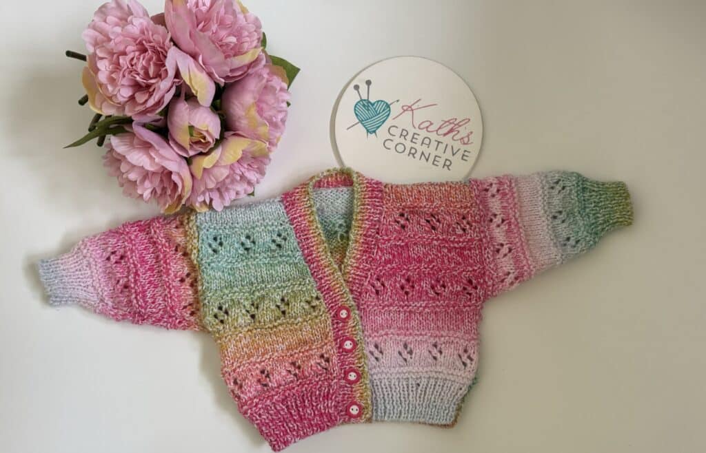 Hand Knitted Baby girls Cardigan