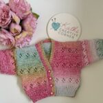 Hand Knitted Baby girls Cardigan