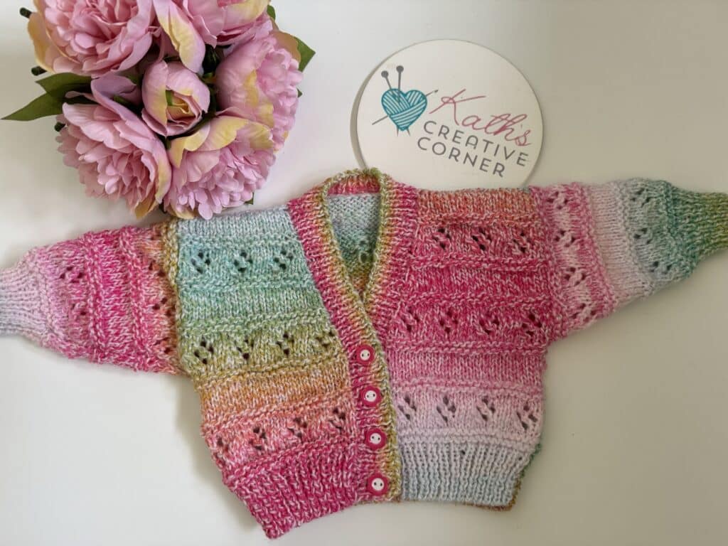 Hand Knitted Baby girls Cardigan