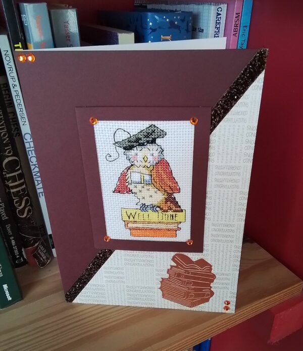 Well Done Owl – Congratulations Card, Well Done Card, Exam Pass, Exam Success, Exam Celebration - main product image