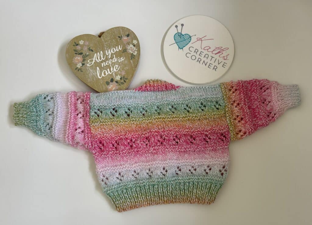 Hand Knitted Baby girls Cardigan