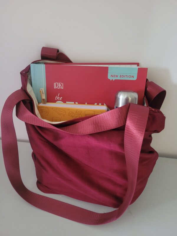 Red zip tote - product image 2