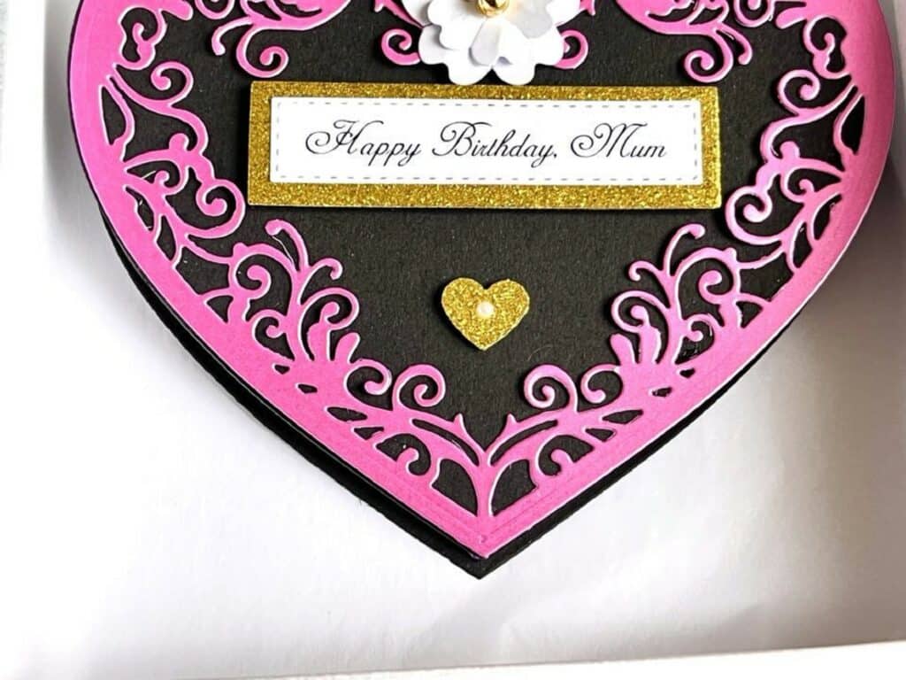 Luxury Handmade Personalised Birthday Card, 3D Handmade Card Easel Card, Birthday Card for Mum C0502