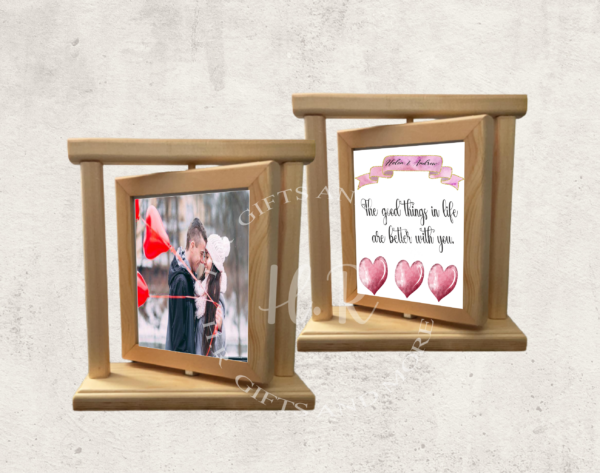 Personalised The Good Things in Life Are Better With You Photo Bamboo Frame - main product image
