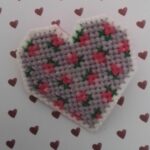 Heart Pin Badge, Heart Gift, Happy Heart, Lapel Pin, Lanyard Pin, Love Badge – Lilac Flower