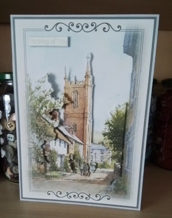 Thinking of You Card, Sympathy Card, Grey/Blue - main product image