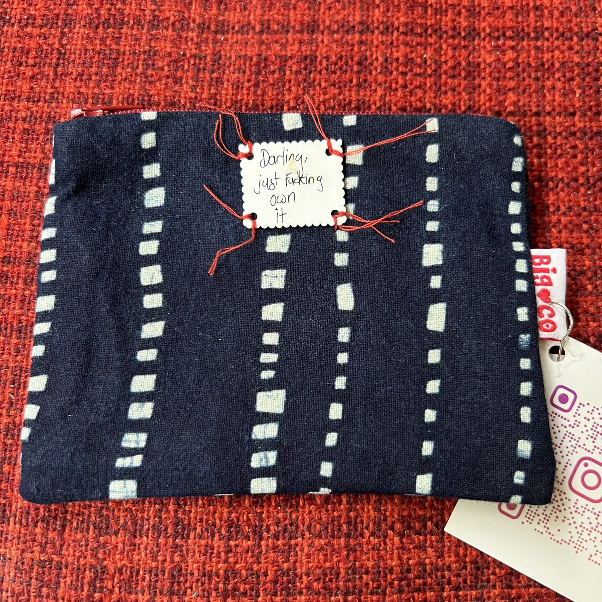 Kattazome penny purse with sassy words - main product image