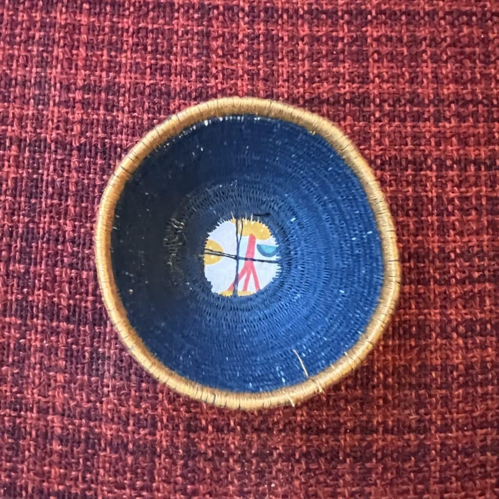 Trinket bowls – royal blue and mustard