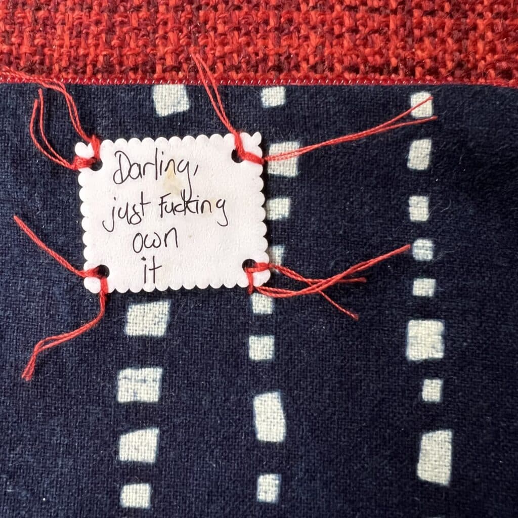 Kattazome penny purse with sassy words