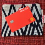 Kattezoma indigo word penny purse