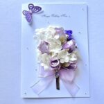 Luxury Personalised Handmade Birthday Card, 3D Dried Flower Birthday Card C043