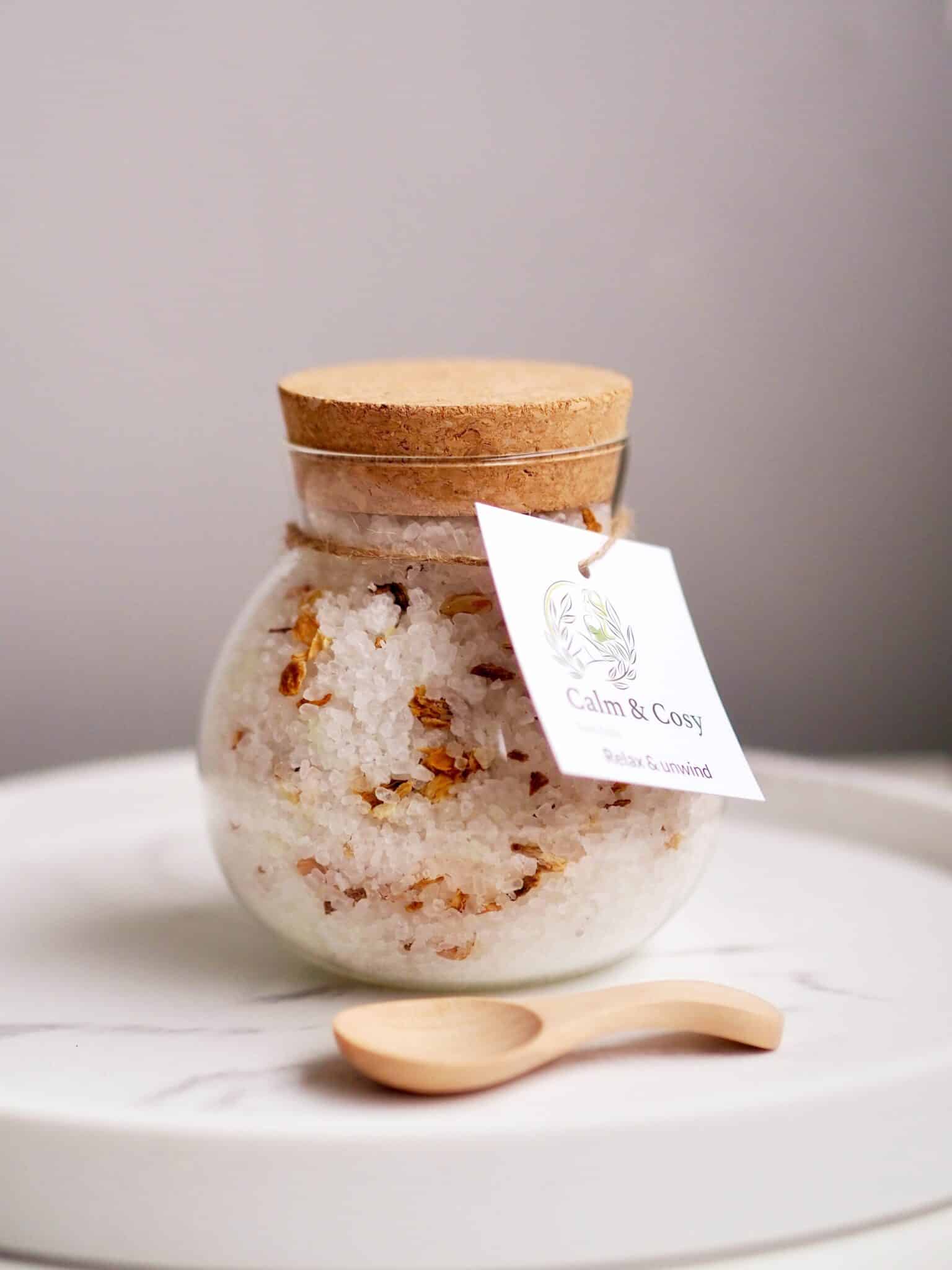 JASMINE & LEMON BATH SALTS 500G - main product image
