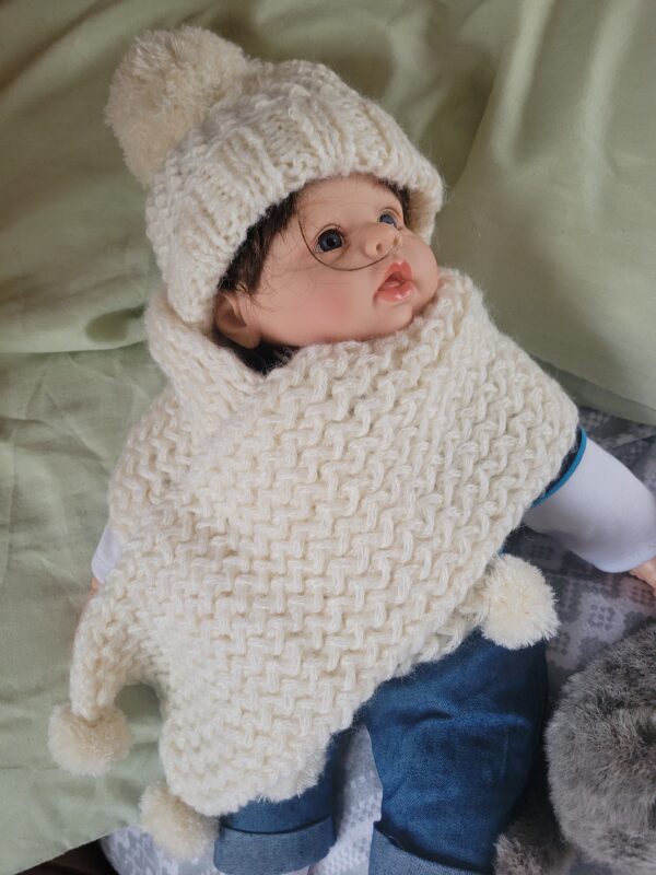 Baby hat with scarf - main product image
