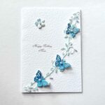 Luxury Personalised Handmade Birthday Card with Envelope, 3D Flower Card C600
