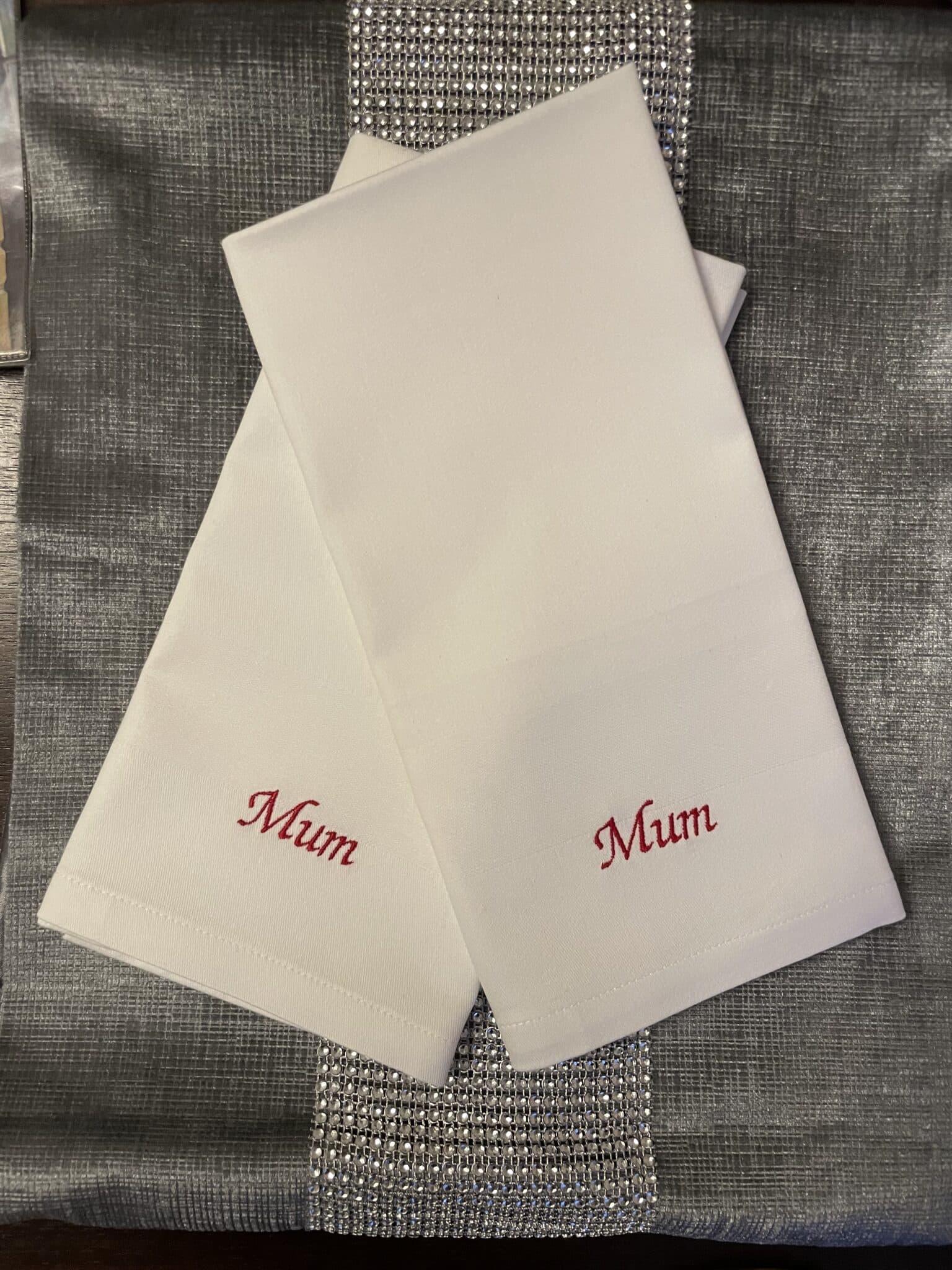 Embroidered Personalised Napkin - main product image