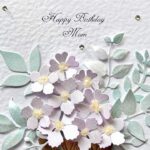 Luxury Personalised Handmade Birthday Card, 3D Flower Birthday Card C632