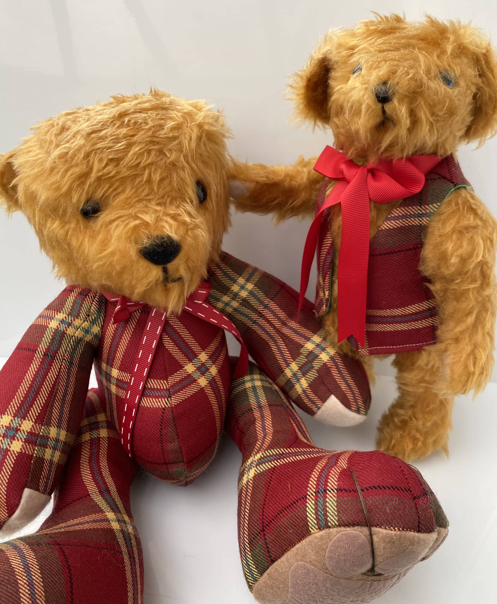 Memory bears made from clan tartan - main product image