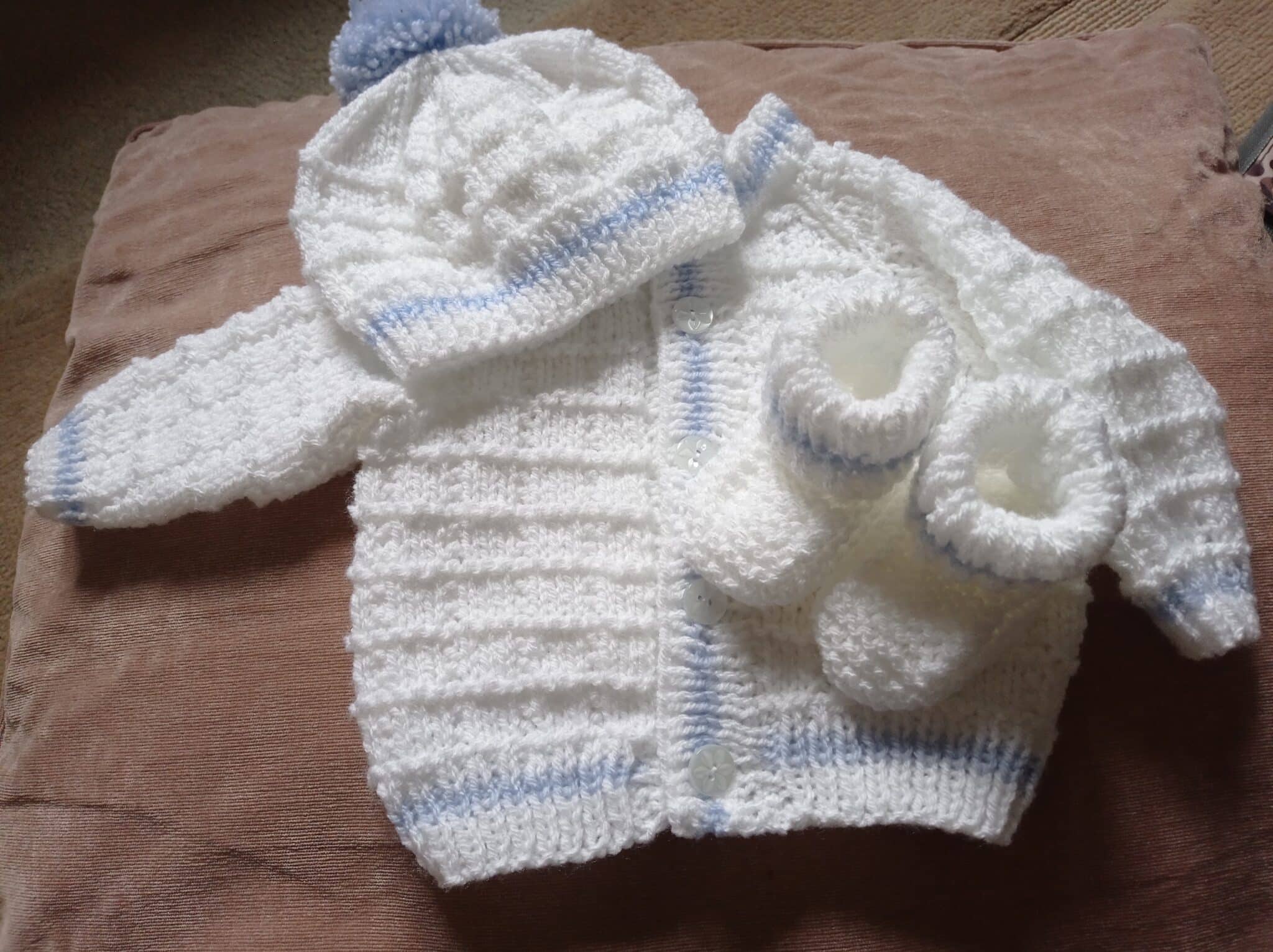 Baby jacket with matching hat and boots: product review image placeholder image (loading)