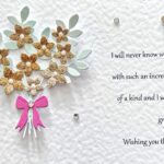 Luxury Personalised Handmade Birthday Card with Envelope, 3D Flower Birthday Card C643