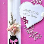 Luxury Personalised Handmade Birthday Card, Dried Flower Birthday Gift, Flower Birthday Card C624