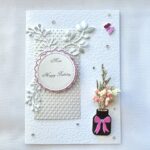 Luxury Personalised Handmade Birthday Card, Handmade Dried Flower Birthday Box Card C623