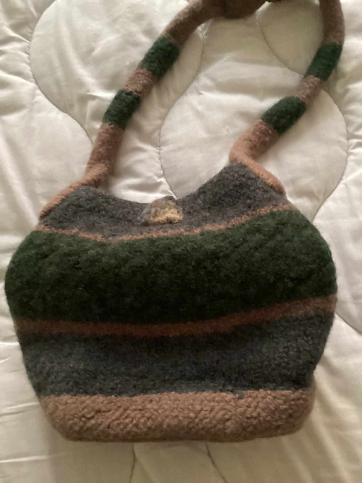 Wool felted shoulder bag - main product image