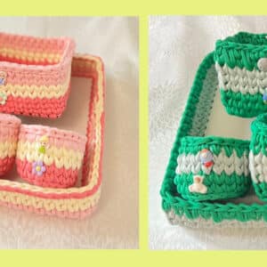 Baby/nursery/kids bedroom organiser sets