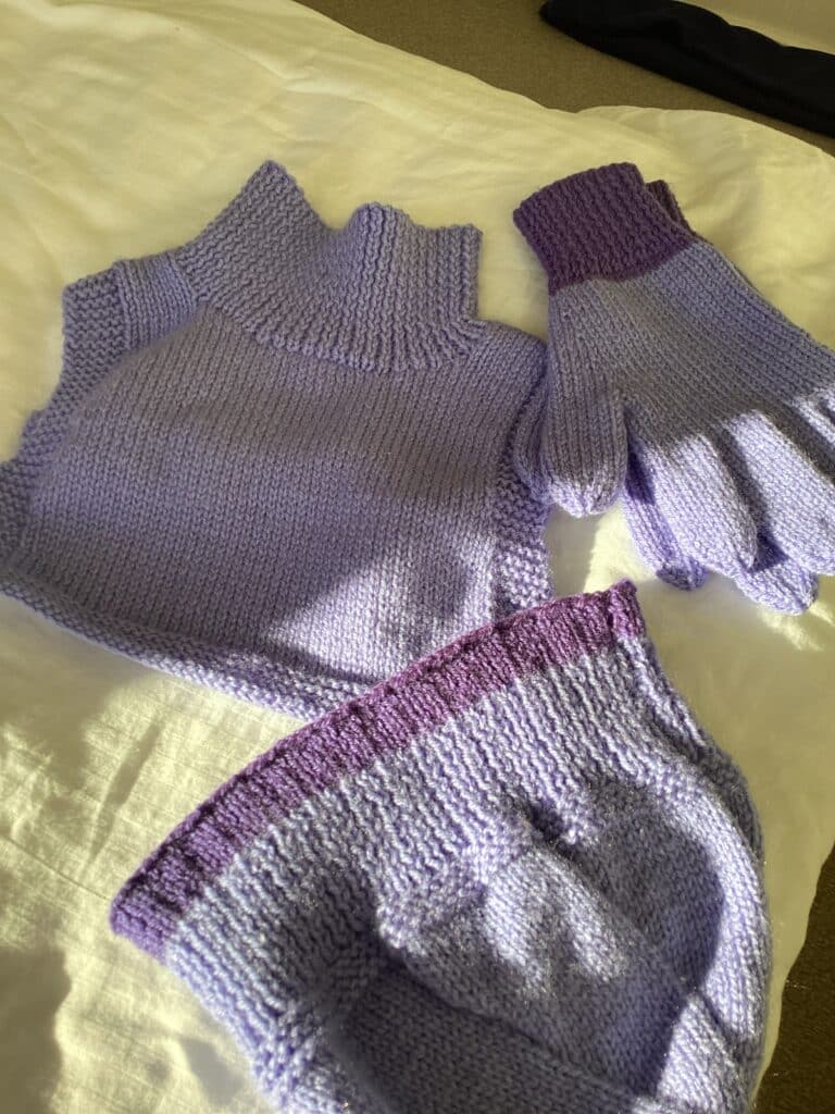 Hand Made Light Purple Set