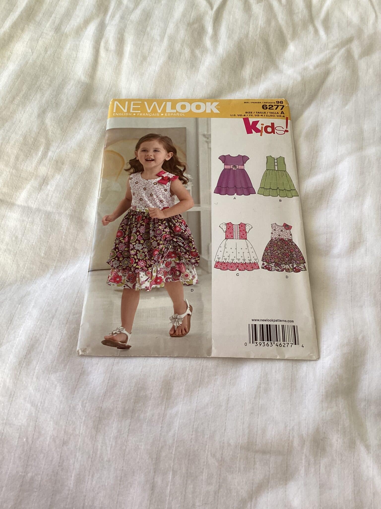 Child’s sewing dress pattern - main product image