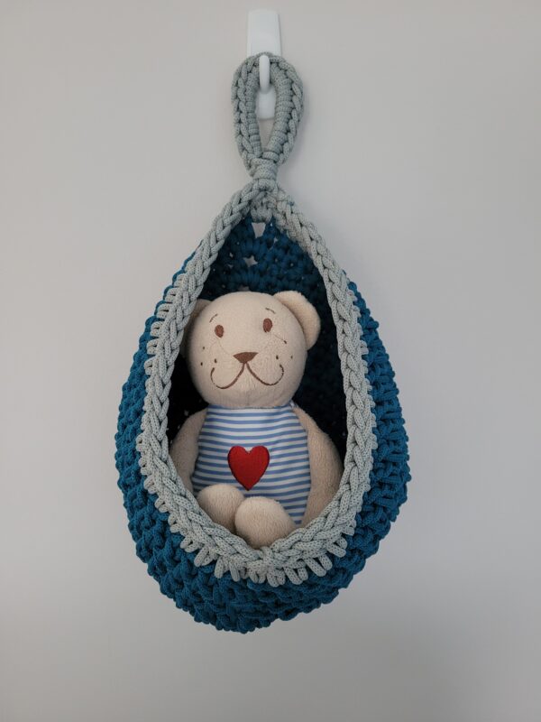 Crochet Teardrop Hanging Basket - main product image