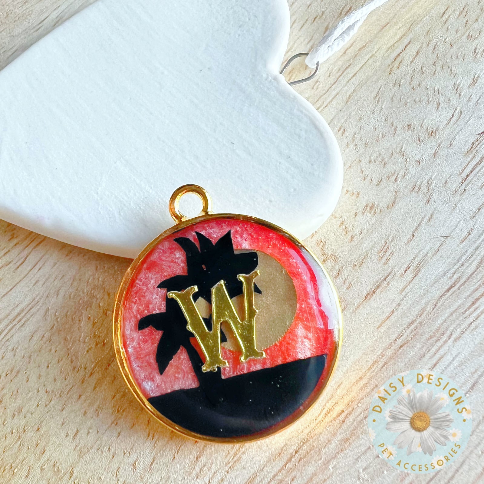 Peaceful Palms Personalised Pet ID Tag or Keychain - main product image
