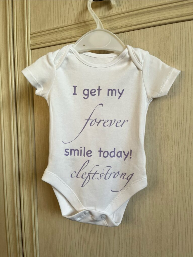 Cleft Lip Short Sleeved Vest 0-3 Months