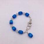 Blue Barrel Cats Eye Jewellery Set