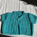 Handknitted Lace Bolero (0-3mth- pink/3-4yrs- Teal/5-6yrs- Lemon)