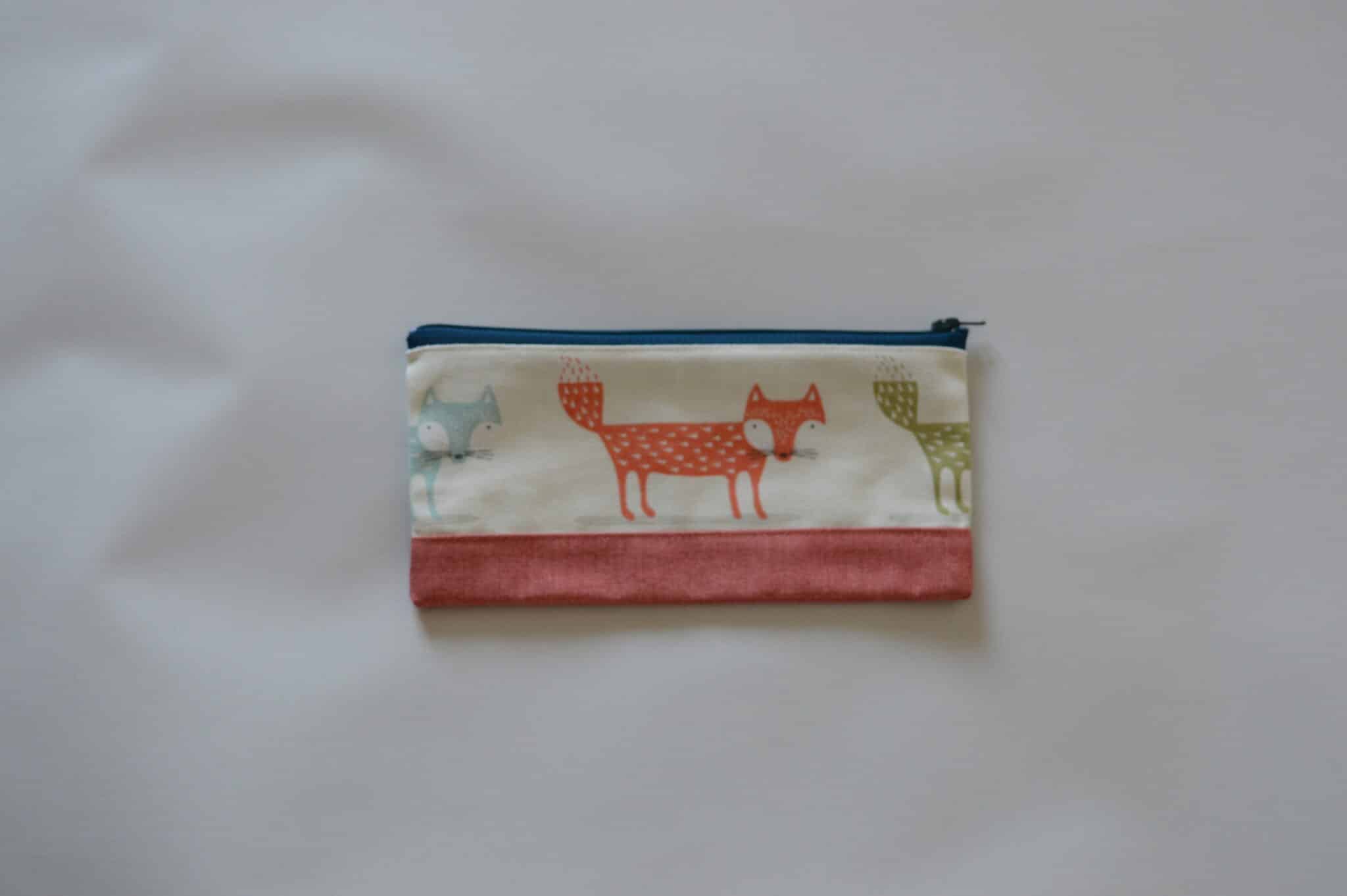 Pencil case with fox design - main product image