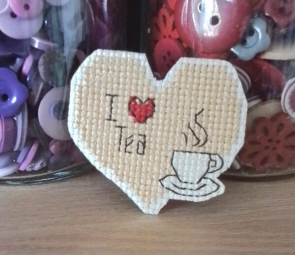 I Love Tea, Fridge Magnet, Tea Lovers Gift, Love Tea Magnet, Office Magnet - product image 2