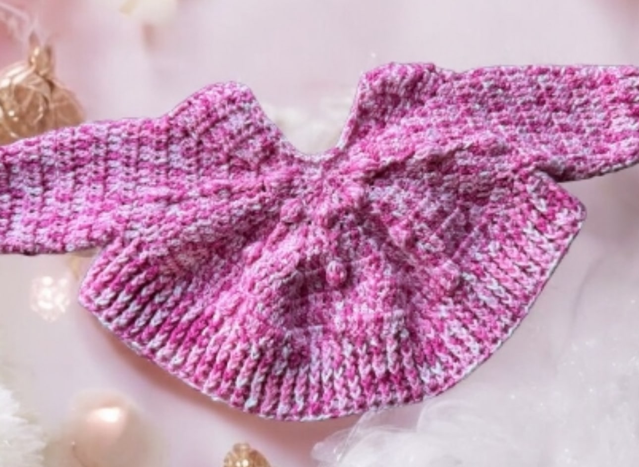 Hand Crocheted Baby Jumper - main product image