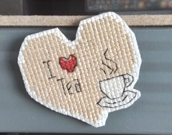 I Love Tea, Fridge Magnet, Tea Lovers Gift, Love Tea Magnet, Office Magnet - product image 3