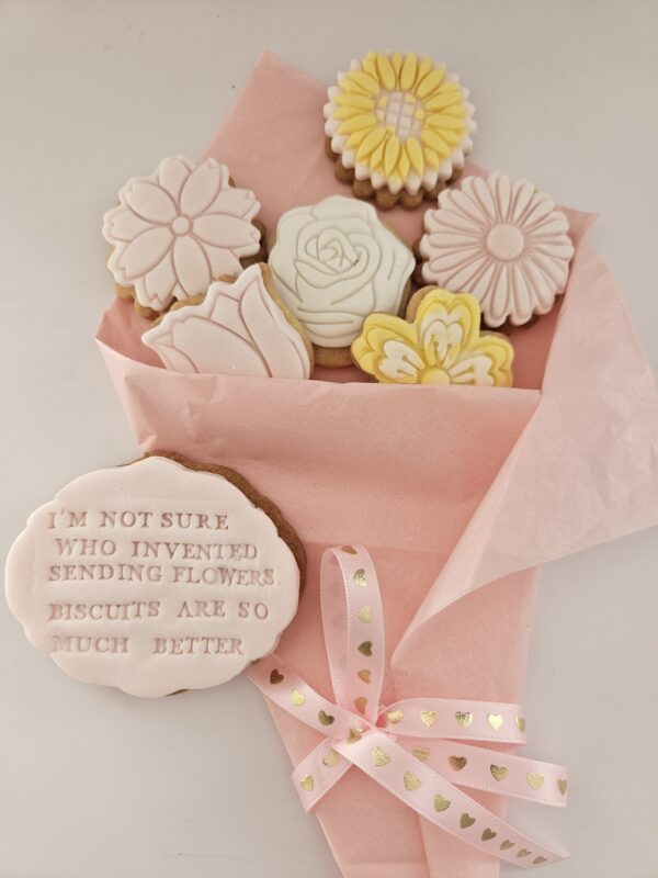 Flower In a Biscuit | Flower Bouquet| Cookie Bouquet| Birthday Gift| Sending Hugs| - main product image