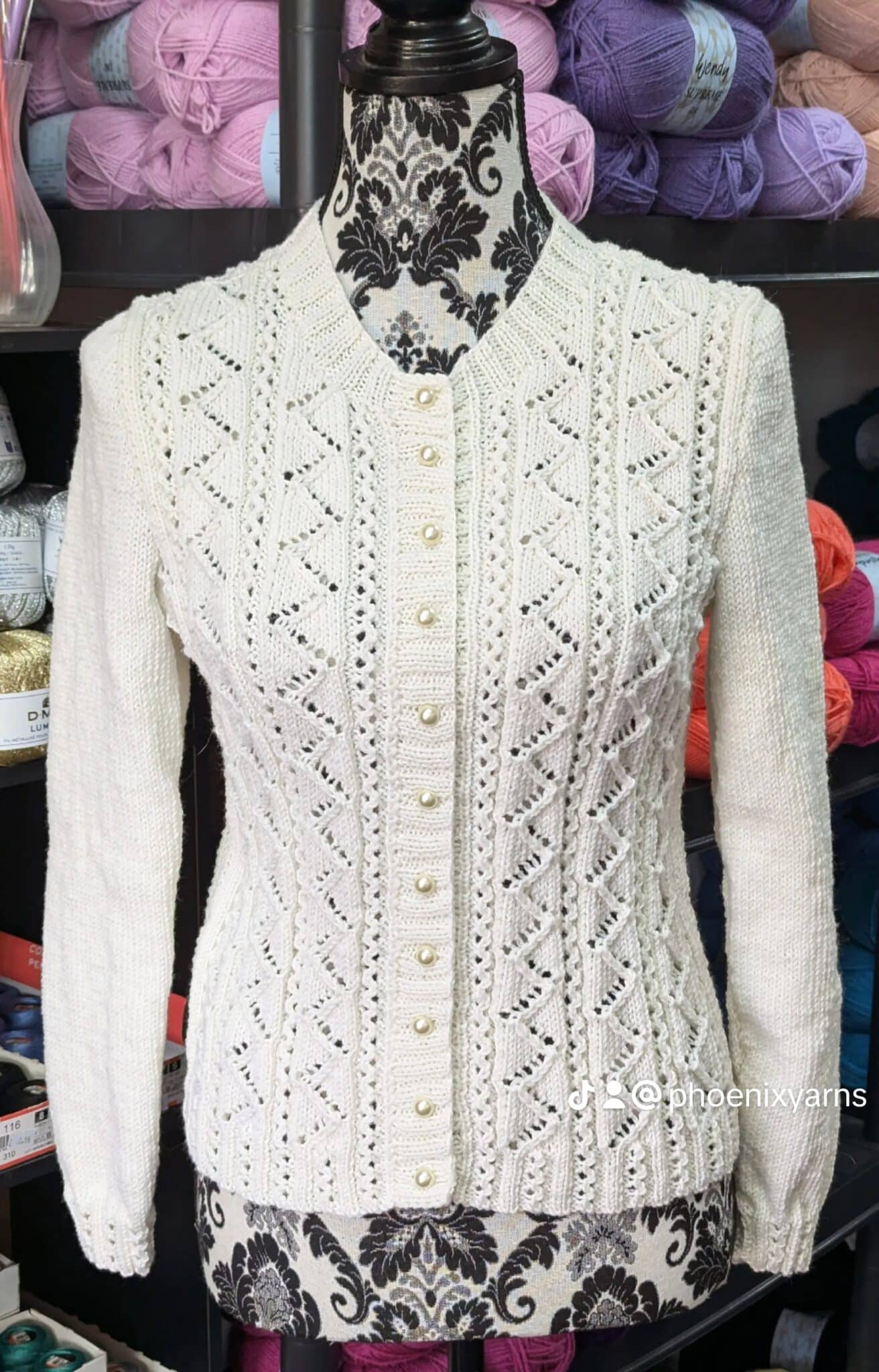 Ladies lacy cardigan - main product image