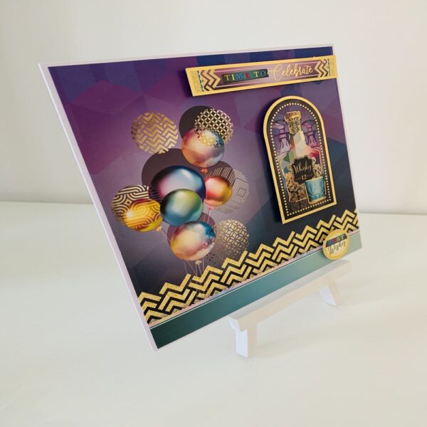 Handmade “Time to celebrate” Birthday or Fathers Day Greeting Card - product image 2