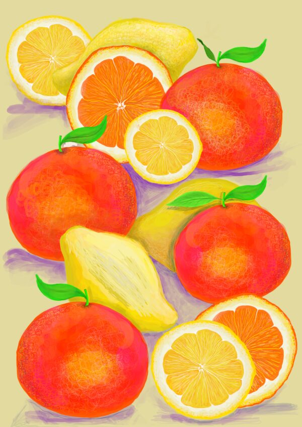 Oranges and Lemons Art Print - main product image