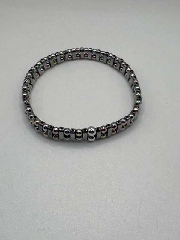 Silver Hematite Stretch Bracelet - main product image