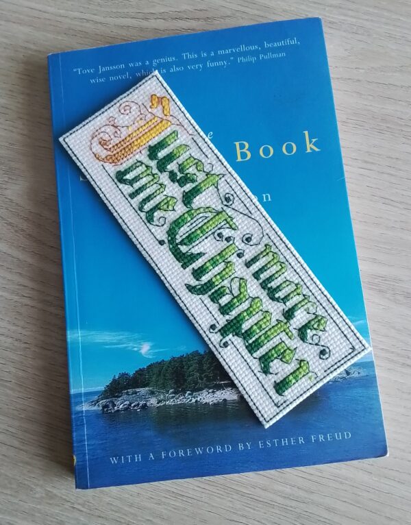 Just One More Chapter, Cross Stitch Bookmark, Reading Gift, Book Gift – Green - product image 3