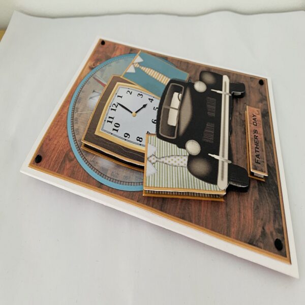 Handcrafted Happy Birthday/Fathers Day/ Retirement 3d Decoupage Greeting Card - product image 4