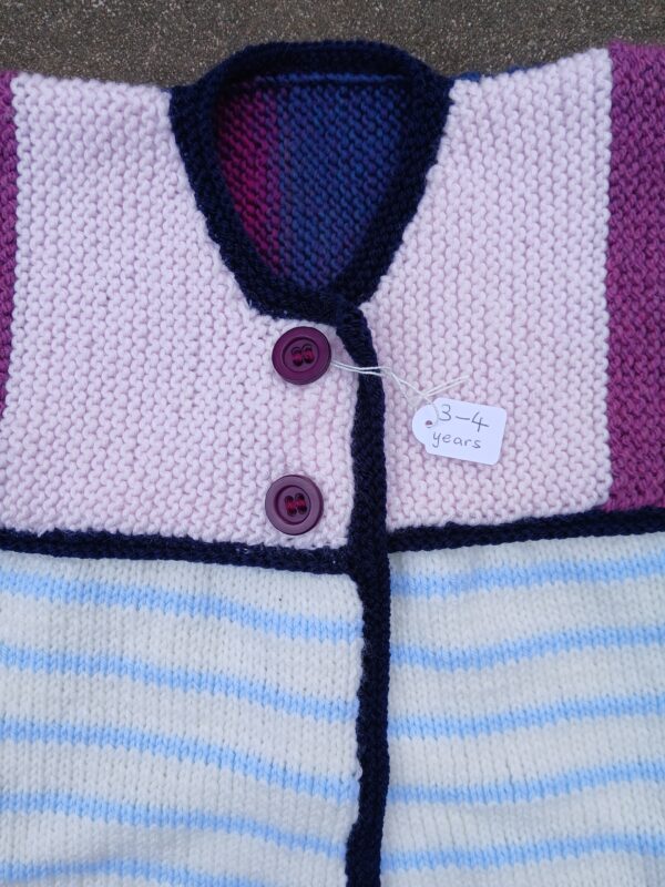 Hand -knitted child’s cardigan. Approx 3 to 4 yrs. - product image 2