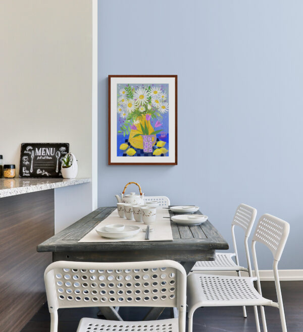 Flowers and lemons Still Life Art Print - product image 2