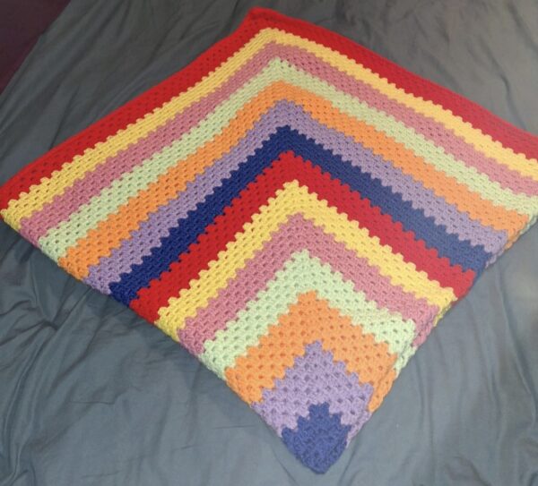 Beautiful, Bright Crochet Blanket - product image 2