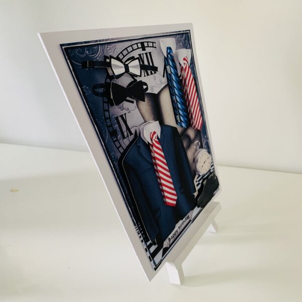 Happy Birthday/Fathers Day Suits Themed Handmade Greeting Card 10 x7 - product image 2